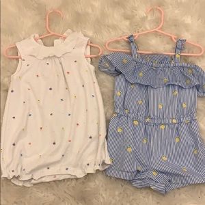 Janie and jack romper lot